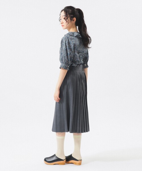 BEAMS BOY(ビームスボーイ)の「【8/20再値下げ】リバティ フリル 5分袖 シャツ(シャツ/ブラウス・レディース・サックスブルー/ネイビー・ONE SIZE)」の21枚目の写真