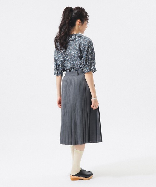 BEAMS BOY(ビームスボーイ)の「【8/20再値下げ】リバティ フリル 5分袖 シャツ(シャツ/ブラウス・レディース・サックスブルー/ネイビー・ONE SIZE)」の22枚目の写真