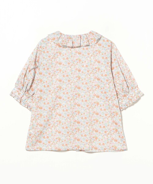 BEAMS BOY(ビームスボーイ)の「【8/20再値下げ】リバティ フリル 5分袖 シャツ(シャツ/ブラウス・レディース・サックスブルー/ネイビー・ONE SIZE)」の9枚目の写真