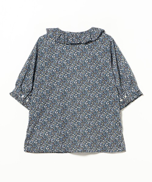 BEAMS BOY(ビームスボーイ)の「【8/20再値下げ】リバティ フリル 5分袖 シャツ(シャツ/ブラウス・レディース・サックスブルー/ネイビー・ONE SIZE)」の13枚目の写真