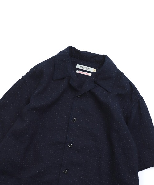 オムニゴッド　リネン　キャンバスエンジニアコート　オシャレ　紺色　サンプル品 OMNIGOD womens / オムニゴッド] オリジナルインディゴダブルガーゼ