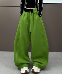 立体シルエット ワイドスウェットパンツ