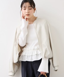 VIS（ビス）の「ボリュームバルーンブルゾン/UVケア・イージーケア（ブルゾン）」