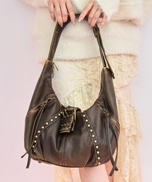 ANAP | スタッズ vintage加工 フェイク レザー バッグ(ショルダーバッグ)