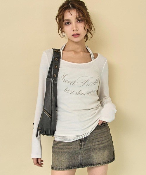 ANAP（アナップ）の「スタッズ vintage加工 フェイク レザー バッグ（ショルダーバッグ・レディース・ブラック/ブラウン・F）」の4枚目の写真