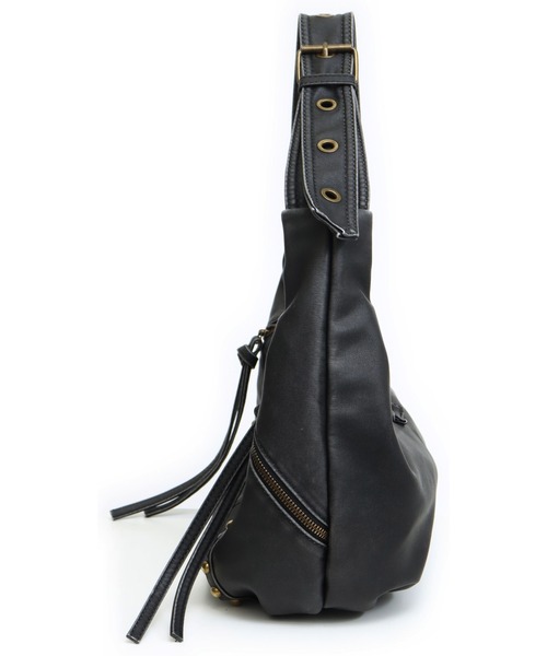 ANAP（アナップ）の「スタッズ vintage加工 フェイク レザー バッグ（ショルダーバッグ・レディース・ブラック/ブラウン・F）」の12枚目の写真