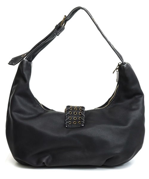 ANAP（アナップ）の「スタッズ vintage加工 フェイク レザー バッグ（ショルダーバッグ・レディース・ブラック/ブラウン・F）」の13枚目の写真