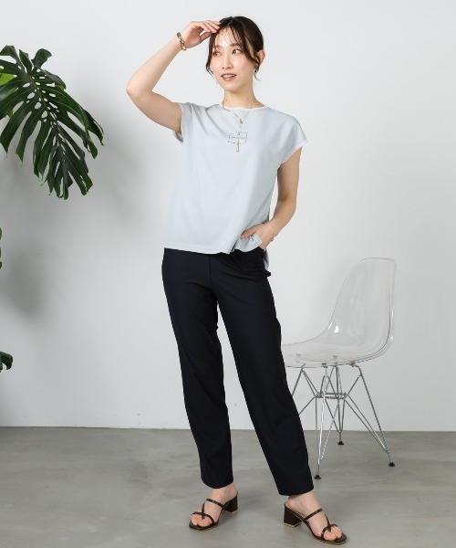 STUDIO PICONE（スタジオピッコーネ）の「UV速乾フレンチプルオーバー（タンクトップ・レディース・ライトグレー/ブラック/ベージュ・M/LL/L）」の18枚目の写真