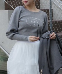 rienda（リエンダ）の「ロゴニットトップス 春服（ニット/セーター）」