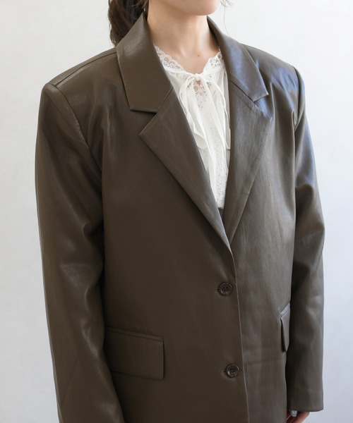 31 Sons de mode（トランテアン　ソン　ドゥ　モード）の「一部店舗限定 シングルテーラードジャケット（テーラードジャケット・レディース・ブラウン・ﾌﾘ-）」の17枚目の写真