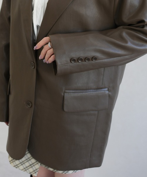 31 Sons de mode（トランテアン　ソン　ドゥ　モード）の「一部店舗限定 シングルテーラードジャケット（テーラードジャケット・レディース・ブラウン・ﾌﾘ-）」の18枚目の写真