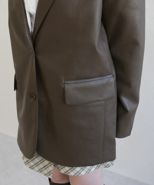 31 Sons de mode（トランテアン　ソン　ドゥ　モード）の「一部店舗限定 シングルテーラードジャケット（テーラードジャケット・レディース・ブラウン・ﾌﾘ-）」の19枚目の写真