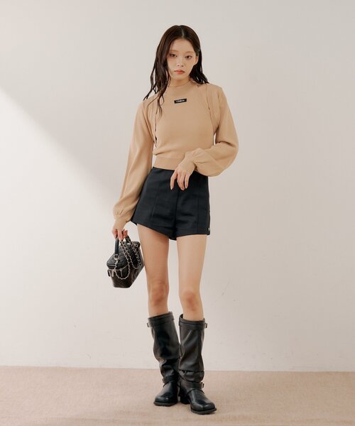 Chico(チコ)の「チャーム付きコンパクトショートパンツ(その他パンツ・レディース・ブラック/チャコールグレー/ブラック系その他2・SMALL/MEDIUM)」の5枚目の写真