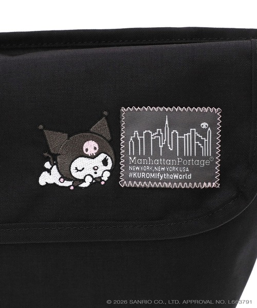 Manhattan Portage（マンハッタンポーテージ）の「NYLON MESSENGER BAG (XS) BP W/DIV MGNT 500D CORDURA KRM（メッセンジャーバッグ・レディース・ブラック・X-SMALL）」の10枚目の写真