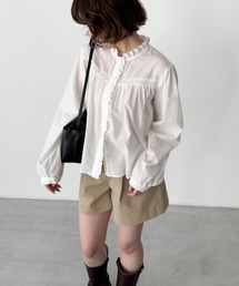 CANAL JEAN | El mar　レーストリムブラウス(シャツ/ブラウス)