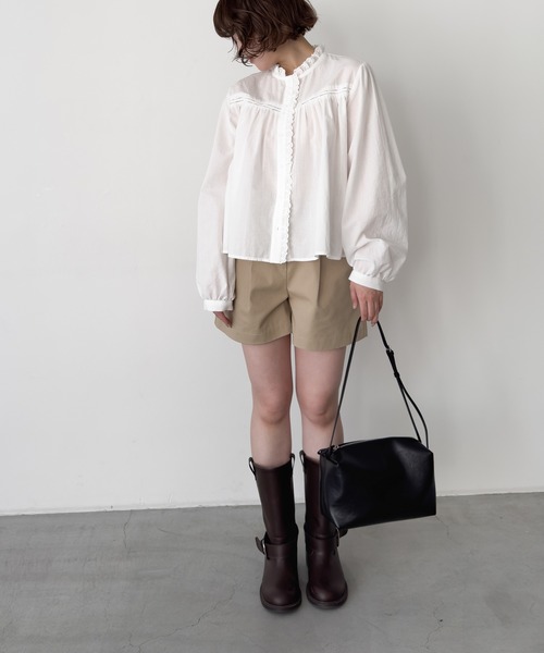 CANAL JEAN(キャナルジーン)の「El mar レーストリムブラウス(シャツ/ブラウス・レディース・アイボリー/クリーム・ONE SIZE)」の5枚目の写真