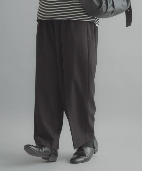 SENSE OF PLACE by URBAN RESEARCH(センスオブプレイスバイアーバンリサーチ)の「『イージーケア』カラー2タックワイドテーパードパンツ(その他パンツ・メンズ・チャコールグレー/ライトベージュ/ブラック・LARGE/MEDIUM)」の22枚目の写真