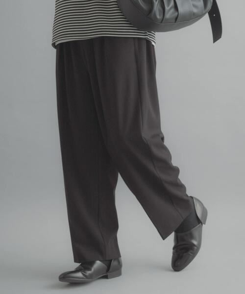 SENSE OF PLACE by URBAN RESEARCH(センスオブプレイスバイアーバンリサーチ)の「『イージーケア』カラー2タックワイドテーパードパンツ(その他パンツ・メンズ・チャコールグレー/ライトベージュ/ブラック・LARGE/MEDIUM)」の21枚目の写真