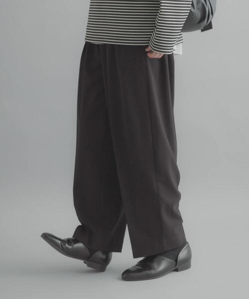 SENSE OF PLACE by URBAN RESEARCH(センスオブプレイスバイアーバンリサーチ)の「『イージーケア』カラー2タックワイドテーパードパンツ(その他パンツ・メンズ・チャコールグレー/ライトベージュ/ブラック・LARGE/MEDIUM)」の20枚目の写真