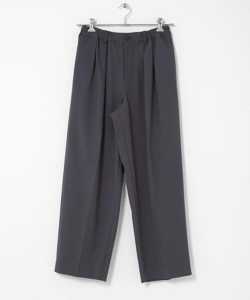 SENSE OF PLACE by URBAN RESEARCH(センスオブプレイスバイアーバンリサーチ)の「『イージーケア』カラー2タックワイドテーパードパンツ(その他パンツ・メンズ・チャコールグレー/ライトベージュ/ブラック・LARGE/MEDIUM)」の7枚目の写真