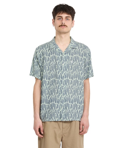 VOLCOM(ボルコム)の「VOLCOM/ボルコム メンズ 半袖シャツ V_A0412514(シャツ/ブラウス・メンズ・グレイッシュブルー/ブラック・L/M)」の11枚目の写真