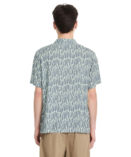 VOLCOM(ボルコム)の「VOLCOM/ボルコム メンズ 半袖シャツ V_A0412514(シャツ/ブラウス・メンズ・グレイッシュブルー/ブラック・L/M)」の3枚目の写真