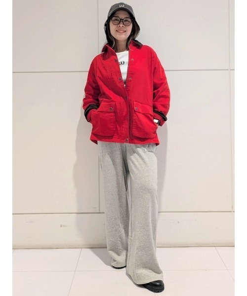 GAP（ギャップ）の「オーバーサイズ チョアジャケット（その他アウター・レディース・レッド・XS/S/M/L/XXS）」の3枚目の写真
