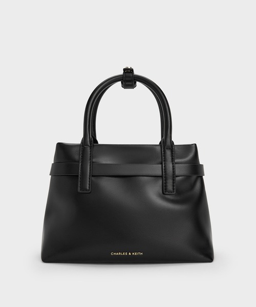 CHARLES & KEITH(チャールズ & キース)の「Behn ミニベーン ベルトトートバッグ(トートバッグ・レディース・サンドグレー/ブラック・S)」の7枚目の写真