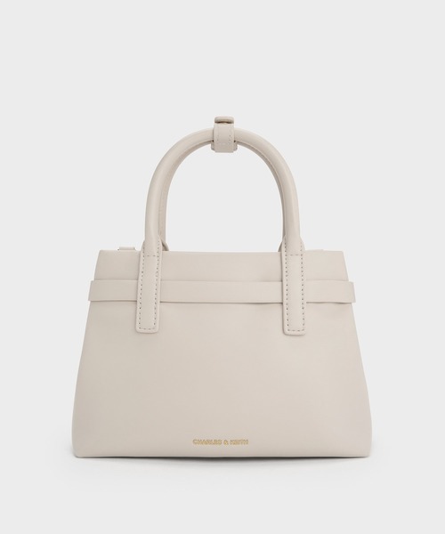 CHARLES & KEITH(チャールズ & キース)の「Behn ミニベーン ベルトトートバッグ(トートバッグ・レディース・サンドグレー/ブラック・S)」の17枚目の写真