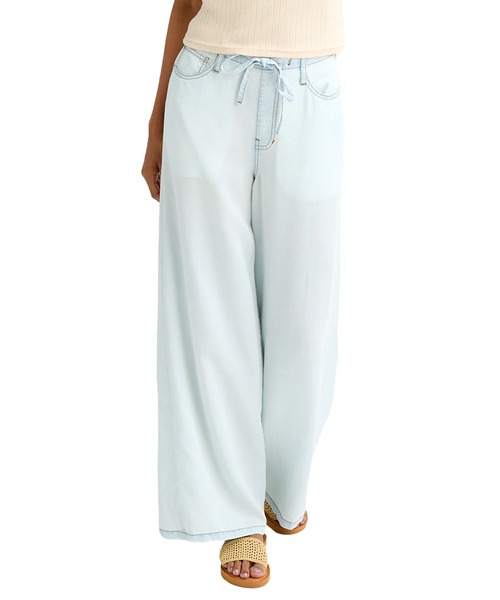 BILLABONG（ビラボン）の「BILLABONG ウィメンズ TENCEL DENIM LONG PA デニムパンツ 【2026年春夏モデル】（デニムパンツ・レディース・ブラック×ブルー・LARGE/MEDIUM）」の7枚目の写真