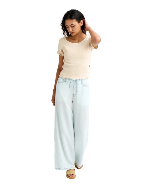 BILLABONG（ビラボン）の「BILLABONG ウィメンズ TENCEL DENIM LONG PA デニムパンツ 【2026年春夏モデル】（デニムパンツ・レディース・ブラック×ブルー・LARGE/MEDIUM）」の9枚目の写真