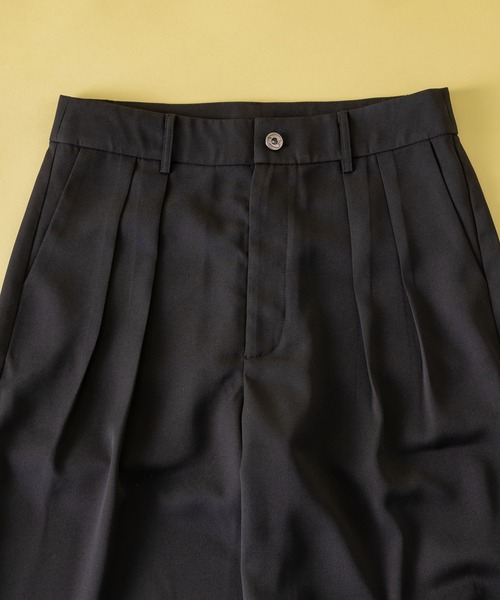 Zooodle(ズードル)の「Pleated wide slacks - タックワイドスラックス -(スラックス・メンズ・ネイビー/ブラック・MEDIUM/LARGE)」の20枚目の写真