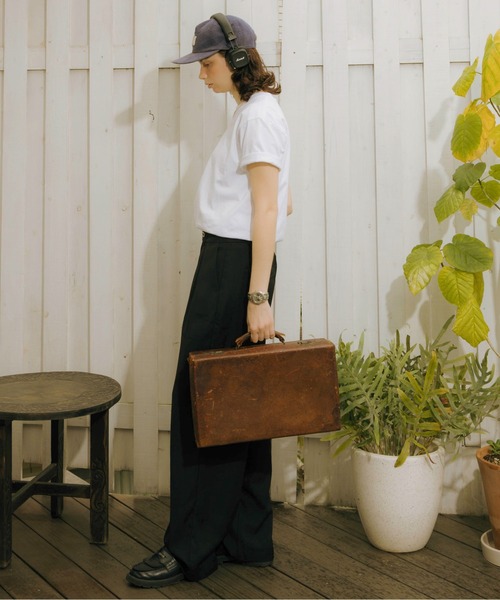Zooodle（ズードル）の「Pleated wide slacks - タックワイドスラックス -（スラックス・メンズ・ネイビー/ブラック・MEDIUM/LARGE）」の21枚目の写真