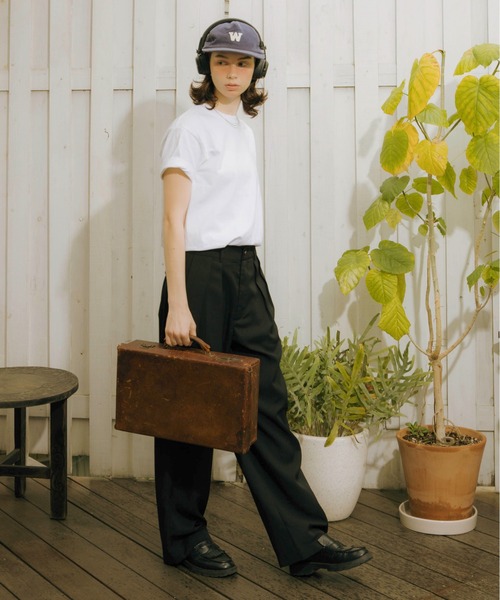 Zooodle（ズードル）の「Pleated wide slacks - タックワイドスラックス -（スラックス・メンズ・ネイビー/ブラック・MEDIUM/LARGE）」の19枚目の写真