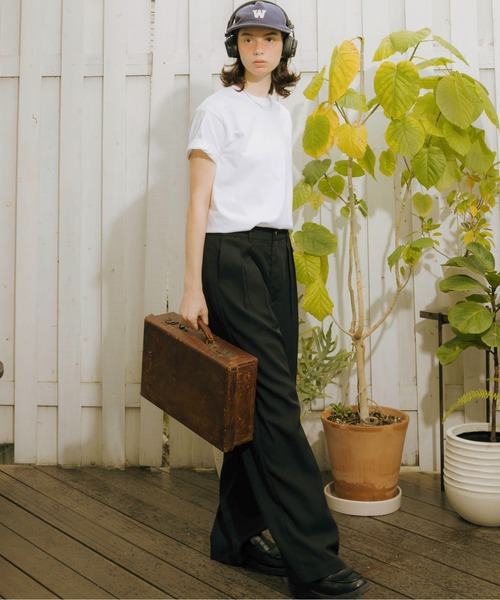 Zooodle（ズードル）の「Pleated wide slacks - タックワイドスラックス -（スラックス・メンズ・ネイビー/ブラック・MEDIUM/LARGE）」の20枚目の写真