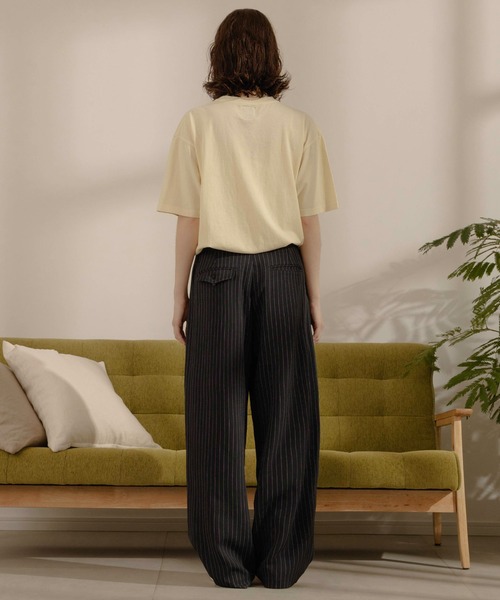 Zooodle(ズードル)の「Pleated wide slacks - タックワイドスラックス -(スラックス・メンズ・ネイビー/ブラック・MEDIUM/LARGE)」の17枚目の写真
