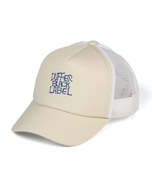 The DUFFER of ST.GEORGE(ザダファーオブセントジョージ)の「〔BLACK LABEL〕90’S LOGO MESH CAP:90sロゴ メッシュ キャップ(キャップ・メンズ・ブラック/グレイッシュベージュ・F)」の5枚目の写真