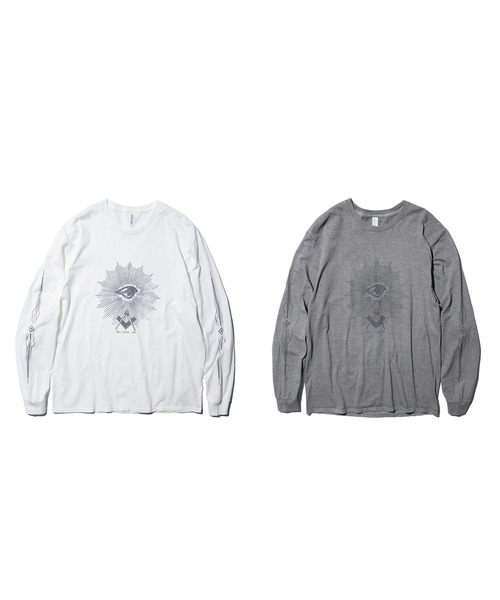 JERZEES(ジャージーズ)の「JERZEES / ジャージーズ FREE-MASONRY LS TEE(Tシャツ/カットソー・メンズ・ホワイト/ブラック系1・MEDIUM/LARGE/X-LARGE)」の7枚目の写真