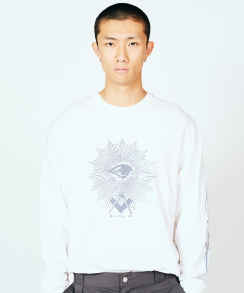JERZEES(ジャージーズ)の「JERZEES / ジャージーズ FREE-MASONRY LS TEE(Tシャツ/カットソー・メンズ・ホワイト/ブラック系1・MEDIUM/LARGE/X-LARGE)」の19枚目の写真