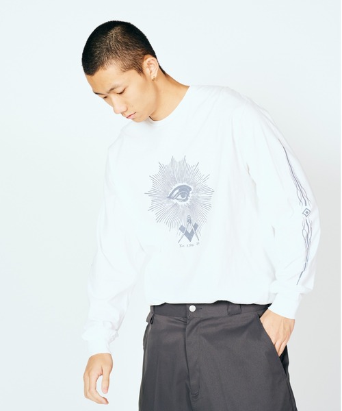 JERZEES(ジャージーズ)の「JERZEES / ジャージーズ FREE-MASONRY LS TEE(Tシャツ/カットソー・メンズ・ホワイト/ブラック系1・MEDIUM/LARGE/X-LARGE)」の20枚目の写真