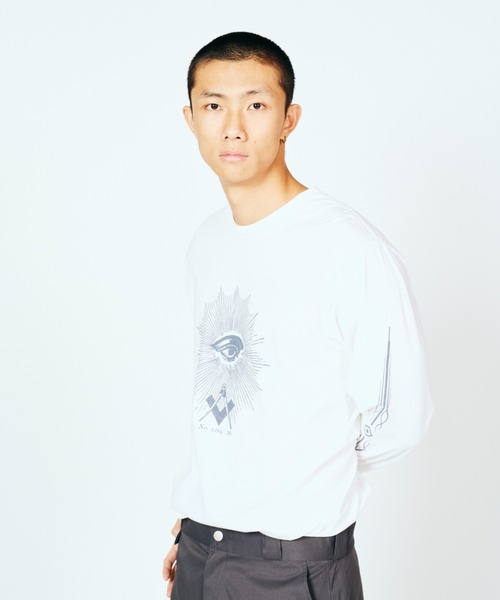 JERZEES(ジャージーズ)の「JERZEES / ジャージーズ FREE-MASONRY LS TEE(Tシャツ/カットソー・メンズ・ホワイト/ブラック系1・MEDIUM/LARGE/X-LARGE)」の21枚目の写真
