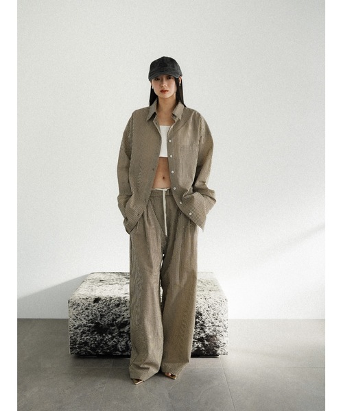Katrin TOKYO(カトリーントーキョー)の「pajama slacks(その他パンツ・レディース・ブルー/ブラウン・S/M/XS-Short/XS-Regular)」の2枚目の写真