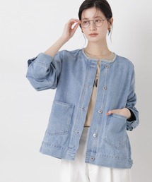 NANO universe（ナノユニバース）の「ノーカラーデニムジャケット（デニムジャケット）」