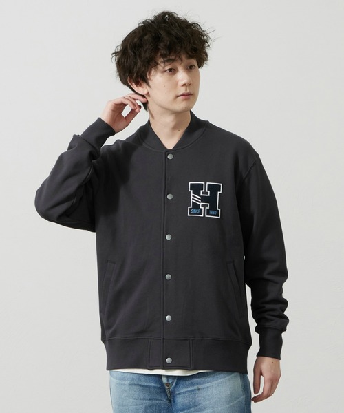 Lee(リー)の「Lee/リー スウェット ジャケット(スウェット・メンズ・アイボリー/ネイビー・SMALL/MEDIUM/LARGE/X-LARGE)」の1枚目の写真