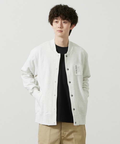 Lee(リー)の「Lee/リー スウェット ジャケット(スウェット・メンズ・アイボリー/ネイビー・SMALL/MEDIUM/LARGE/X-LARGE)」の2枚目の写真