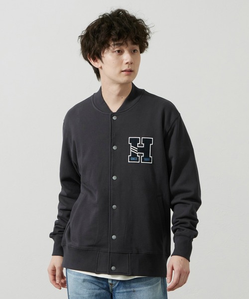 Lee(リー)の「Lee/リー スウェット ジャケット(スウェット・メンズ・アイボリー/ネイビー・SMALL/MEDIUM/LARGE/X-LARGE)」の3枚目の写真