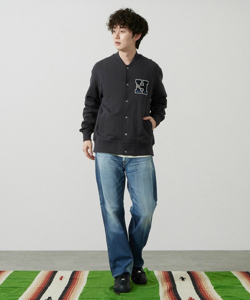 Lee(リー)の「Lee/リー スウェット ジャケット(スウェット・メンズ・アイボリー/ネイビー・SMALL/MEDIUM/LARGE/X-LARGE)」の10枚目の写真