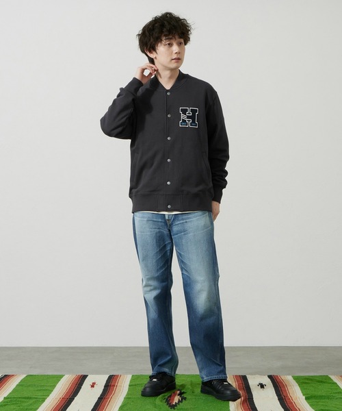 Lee(リー)の「Lee/リー スウェット ジャケット(スウェット・メンズ・アイボリー/ネイビー・SMALL/MEDIUM/LARGE/X-LARGE)」の11枚目の写真