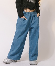 URBAN CHERRY（アーバンチェリー）の「ハートフリンジストレートデニムパンツ（デニムパンツ）」