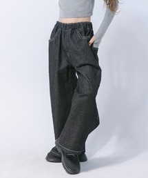 URBAN CHERRY（アーバンチェリー）の「ハートフリンジストレートデニムパンツ（デニムパンツ）」